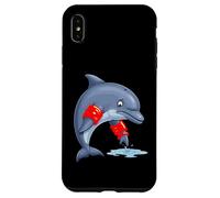 Bonito regalo divertido para estudiantes de natación con delfines para adultos y niños Carcasa para iPhone XS Max
