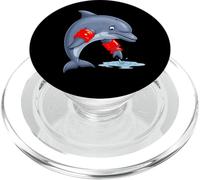 Bonito regalo divertido para estudiantes de natación con delfines para adultos y niños PopSockets PopGrip para MagSafe