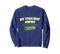 Bonito Regalo Divertido para yoguis con Texto en inglés My Yoga Mat Knows All My Secrets Sudadera
