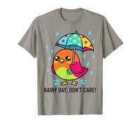 Bonito Regalo gráfico de pájaro Debajo del Paraguas para Hombres, Mujeres y niños Camiseta