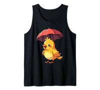 Bonito Regalo gráfico de pájaro Debajo del Paraguas para Hombres, Mujeres y niños Camiseta sin Mangas