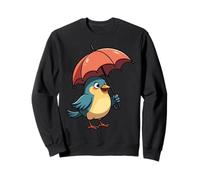 Bonito Regalo gráfico de pájaro Debajo del Paraguas para Hombres, Mujeres y niños Sudadera