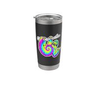 Bonito regalo hippie retro perezoso Vaso térmico de acero inoxidable de doble pared
