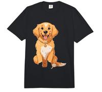 Bonito Regalo para Amantes de los Perros Golden Retriever Estilo Anime Comfort Colors Adult Heavyweight T-Shirt