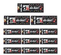 Bonito regalo para invitados, diseño de «Schön das du da Bist » de fieltro, regalo para chocolate, regalos para invitados, embalaje para cumpleaños, boda, bautizo, confirmación, comunión, graduación