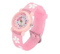 Bonito reloj 3D para niñas, relojes educativos de dibujos animados para niñas de más de 3 años, para festivales, regreso a clases, Pascua, cumpleaños (rosa)
