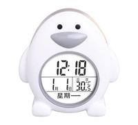 Bonito reloj despertador, reloj de escritorio silencioso, reloj digital para niños, divertido dispositivo de despertar con pantalla de temperatura, accesorio de decoración de dormitorio para