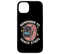 Bonito Reloj Inteligente Remember to Track Steps Carcasa para iPhone 14 Plus