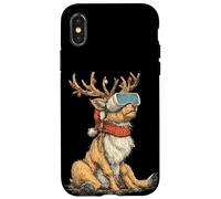 Bonito Reno con Gafas de Realidad Virtual para niños y niñas Carcasa para iPhone X/XS