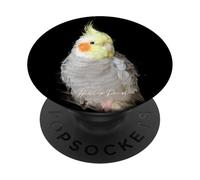 Bonito Retrato de cacatúa, Regalo para Mascotas PopSockets PopGrip Adhesivo