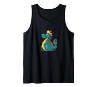 Bonito Rey Dragón Busca Amantes de la Corona Camiseta sin Mangas