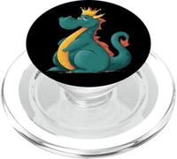 Bonito Rey Dragón Busca Amantes de la Corona PopSockets PopGrip para MagSafe