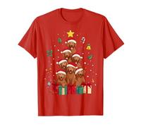 Bonito Sombrero de árbol de Navidad para Perro Chesapeake Bay Retriever Camiseta