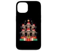 Bonito Sombrero de árbol de Navidad para Perro Chesapeake Bay Retriever Carcasa para iPhone 13