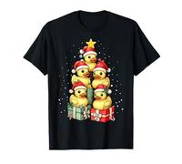 Bonito Sombrero de Navidad con diseño de Pato de Goma Camiseta
