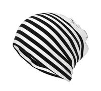 Bonito sombrero de punto casual de doble capa con estampado de perro de granja, sombrero de invierno sin alas, adecuado para pescar y correr., Negro, Talla única