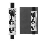 Bonito soporte de piel ajustable para bolígrafos, cuadernos, calendarios, tableta, banda elástica, marcapáginas y soporte para lápices