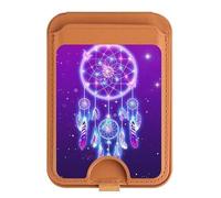 Bonito soporte magnético para tarjetas Galaxy Dream Catcher para iPhone 16, 15, 14, 13 Pro Max, multicolor