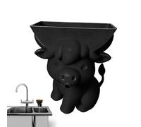 Bonito soporte para esponja para platos, accesorio de decoración de animales con función de drenaje, utensilio para fregadero de cocina con diseño, herramienta de mostrador con función práctica