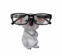 Bonito Soporte para Gafas de Animales, Resina Koala, Soporte para Gafas, Soporte de Exhibición, Accesorios Decorativos para Gafas, Ideal para Mesita de Noche, Hogar, Oficina, Escritorio,(Gris)