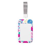 Bonito soporte para tarjetas de identificación de enfermera con correa para el cuello, soporte vertical impermeable para tarjetas de identificación para oficina y escuela