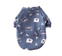 Bonito suéter estampado para mascotas, ropa suave y transpirable para cachorros para perros pequeños y medianos, suéter fino para primavera y otoño, ropa para mascotas con patrón de dibujos animados