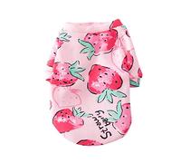 Bonito suéter estampado para mascotas, ropa suave y transpirable para cachorros para perros pequeños y medianos, suéter fino para primavera y otoño, ropa para mascotas con patrón de dibujos animados