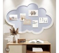 Bonito tablón de anuncios para pared, tablero de anuncios de corcho en forma de nube con chinchetas, tablero de notas de fieltro autoadhesivo, decoración de pared para oficina, hogar, escuela 40*60cm