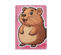 Bonito tarjetero para pasaporte para mujer, Capybara Cute-12