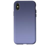 Bonito tono degradado morado pizarra oscuro patrón degradado minimalista Carcasa para iPhone X/XS