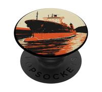 Bonito traje de barco para los amantes de los barcos y puertos PopSockets PopGrip Adhesivo