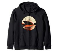 Bonito traje de barco para los amantes de los barcos y puertos Sudadera con Capucha
