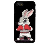 Bonito traje de conejo con guantes de boxeo para niños y niñas Carcasa para iPhone SE (2020) / 7 / 8