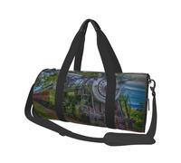 Bonito Tren de Vapor, Bolsa de Viaje de Gran Capacidad, Bolso Redondo, Bolsa de Viaje Deportiva, Bolsa de Mano, Bolsa de Fitness