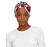 Bonito turbante minimalista con estampado de perezoso para mujer, suave, elástico, estampado, comodidad diaria, pañuelo clásico