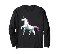 Bonito Unicornio De Origami De Japón Manga Larga