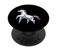 Bonito Unicornio De Origami De Japón PopSockets PopGrip Adhesivo