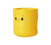 Bonito vaso para cepillo de dientes para niños, 300 ml, vasos de cepillo de dientes de baño de dibujos animados, taza de enjuague bucal irrompible multiusos con asa, accesorios de baño para niños