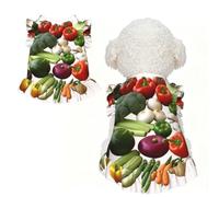 Bonito vestido para perros pequeños, sin mangas, suave, transpirable, para cachorros, introducción de varias verduras, falda para mascotas, trajes de chihuahua, yorkies