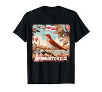 Bonito Washington DC con Vista a la Ciudad para los Amantes de Las Aves y la Naturaleza Camiseta