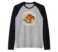 Bonito y Divertido Arte de Tenis Remember To Move Daily Camiseta Manga Raglan