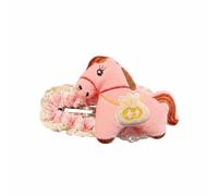 Bonito y divertido clip de pelo de caballo, garra lateral de muñeca de caballo, garra grande de pico de pato, clip de borde de animal de felpa para mujer, soporte para cola de caballo del zodiaco