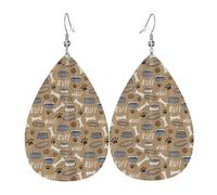 Bonitos aretes colgantes de lágrima con diseño de hueso, diseño de hueso, para mujer, joyería de moda para San Valentín