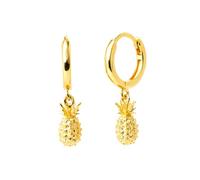 Bonitos aretes colgantes de piña para mujer, plata de ley 925, delicados aretes de cartílago de frutas, hipoalergénicos, ligeros, regalos de joyería para su cumpleaños, Medium, Plata de ley, Sin
