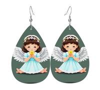 Bonitos aretes de lágrima de ángel, ligeros, adecuados para regalos de Navidad y día de San Valentín