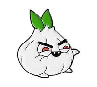 Bonitos broches de cebolla de dibujos animados, accesorios de metal peculiares para plantas de moda creativa, talla única, Acrílico