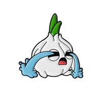 Bonitos broches de cebolla de dibujos animados, accesorios de metal peculiares para plantas de moda creativa, talla única, Acrílico