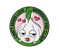 Bonitos broches de cebolla de dibujos animados, accesorios de metal peculiares para plantas de moda creativa, talla única, Acrílico