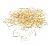 Bonitos clips de papel, 100 piezas de metal pequeño en forma de corazón, abrazaderas de papel decorativas para clasificar álbumes de recortes, documentos, notas, manualidades, tarjetas, hogar, oficina