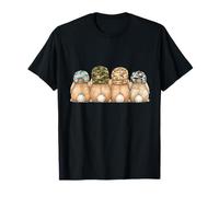 Bonitos conejitos Retro con Gorra de Pelota de Camuflaje Easter Camiseta